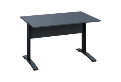 EPK 18 - 12 stůl kancelářský, kovová podnož černá, deska 18 mm, široký 1200 mm, antracit